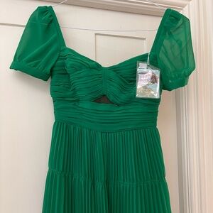 Self Portrait Green Dress NWT